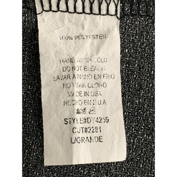 Ces Femme Womens Black & Pink Plaid Bell Sleeve Relaxed Fit Shift Dress Large - Picture 10 of 11